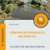 Apostila Auxiliar De Serviços Gerais Câmara de Francisco Beltrão PR 2025