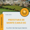 Apostila Auxiliar De Serviços Gerais Prefeitura de Monte Carlo SC 2025