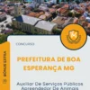 Apostila Auxiliar De Serviços Públicos Apreendedor De Animais Prefeitura de Boa Esperança MG 2025