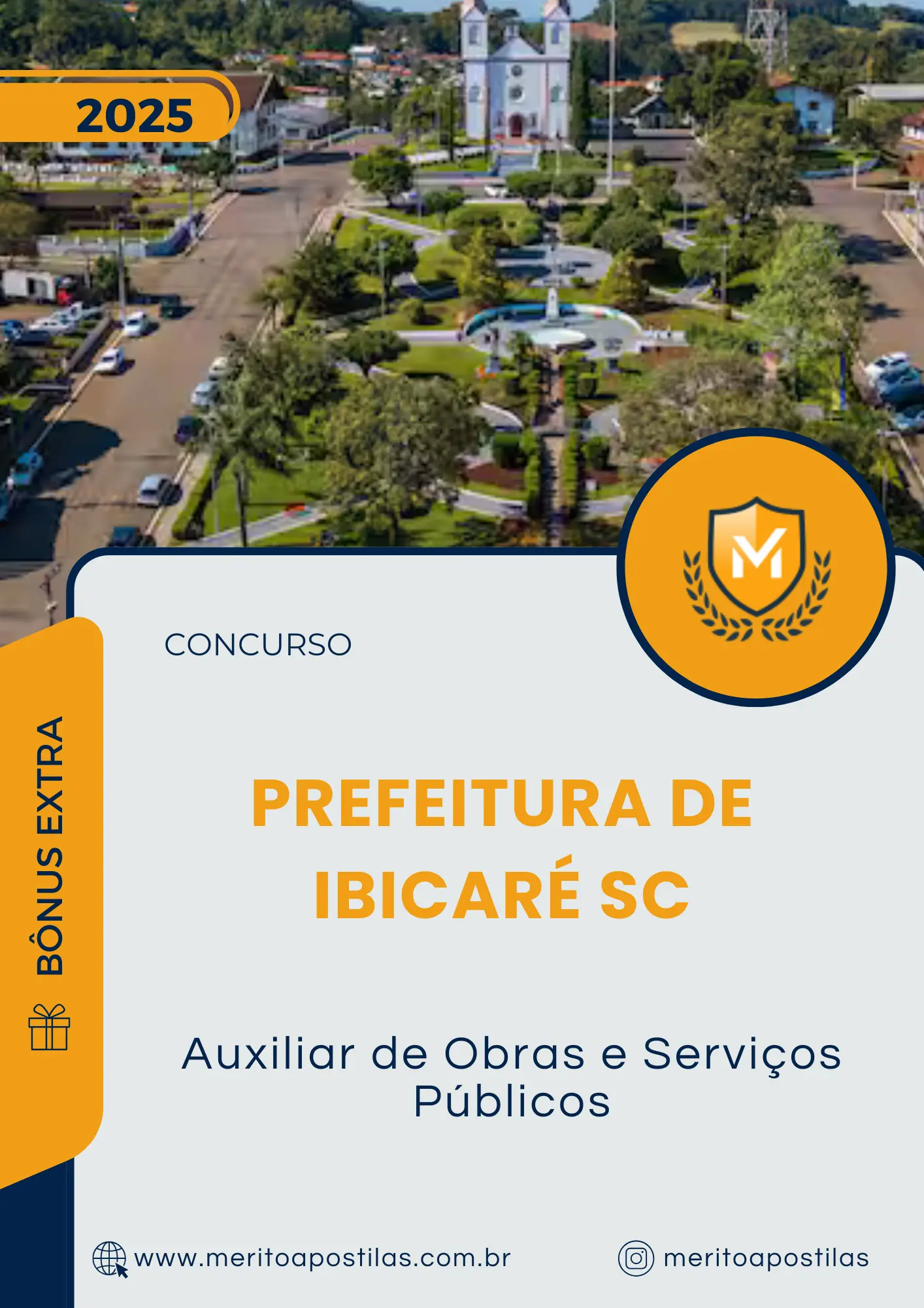 Apostila Auxiliar de Obras e Serviços Públicos Prefeitura de Ibicaré SC 2025