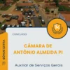 Apostila Auxiliar de Serviços Gerais Câmara de Antônio Almeida PI 2025