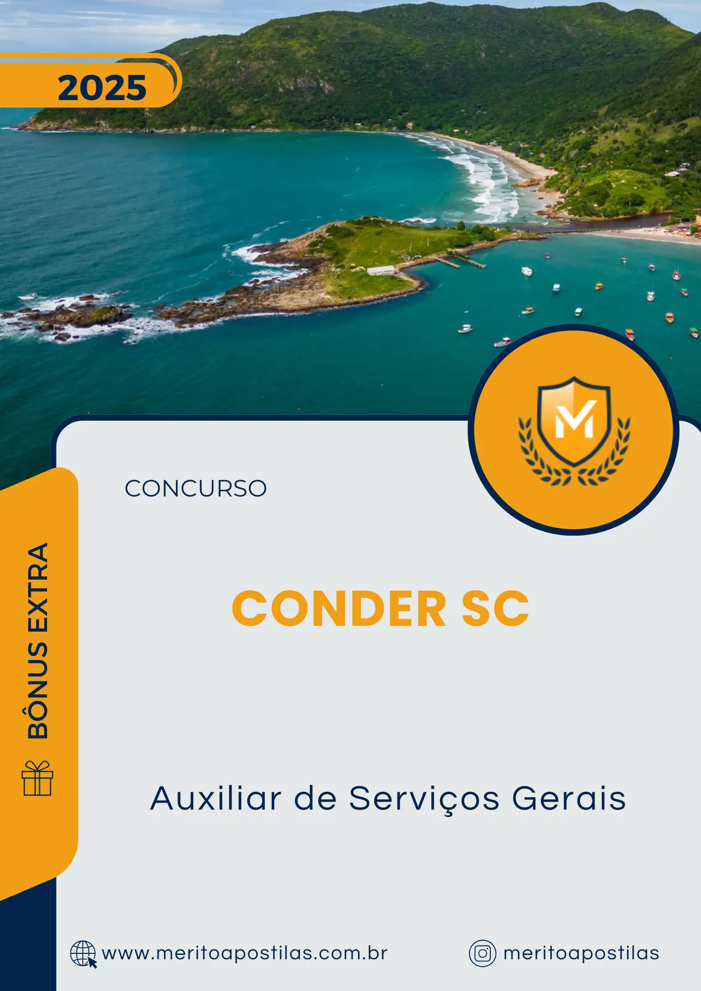 Apostila Auxiliar de Serviços Gerais Concurso CONDER SC 2025