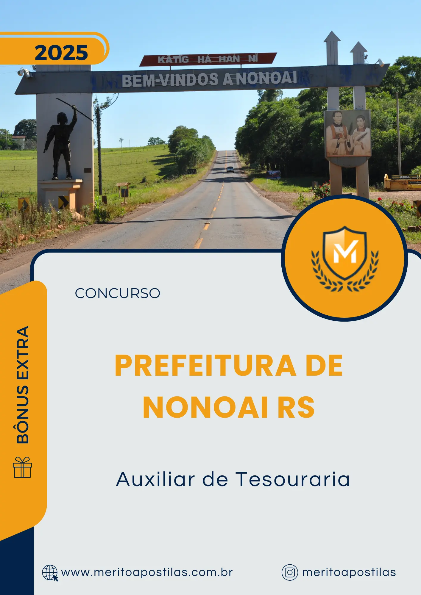 Apostila Auxiliar de Tesouraria Prefeitura de Nonoai RS 2025