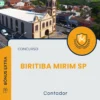 Apostila Contador Concurso Biritiba Mirim SP 2025