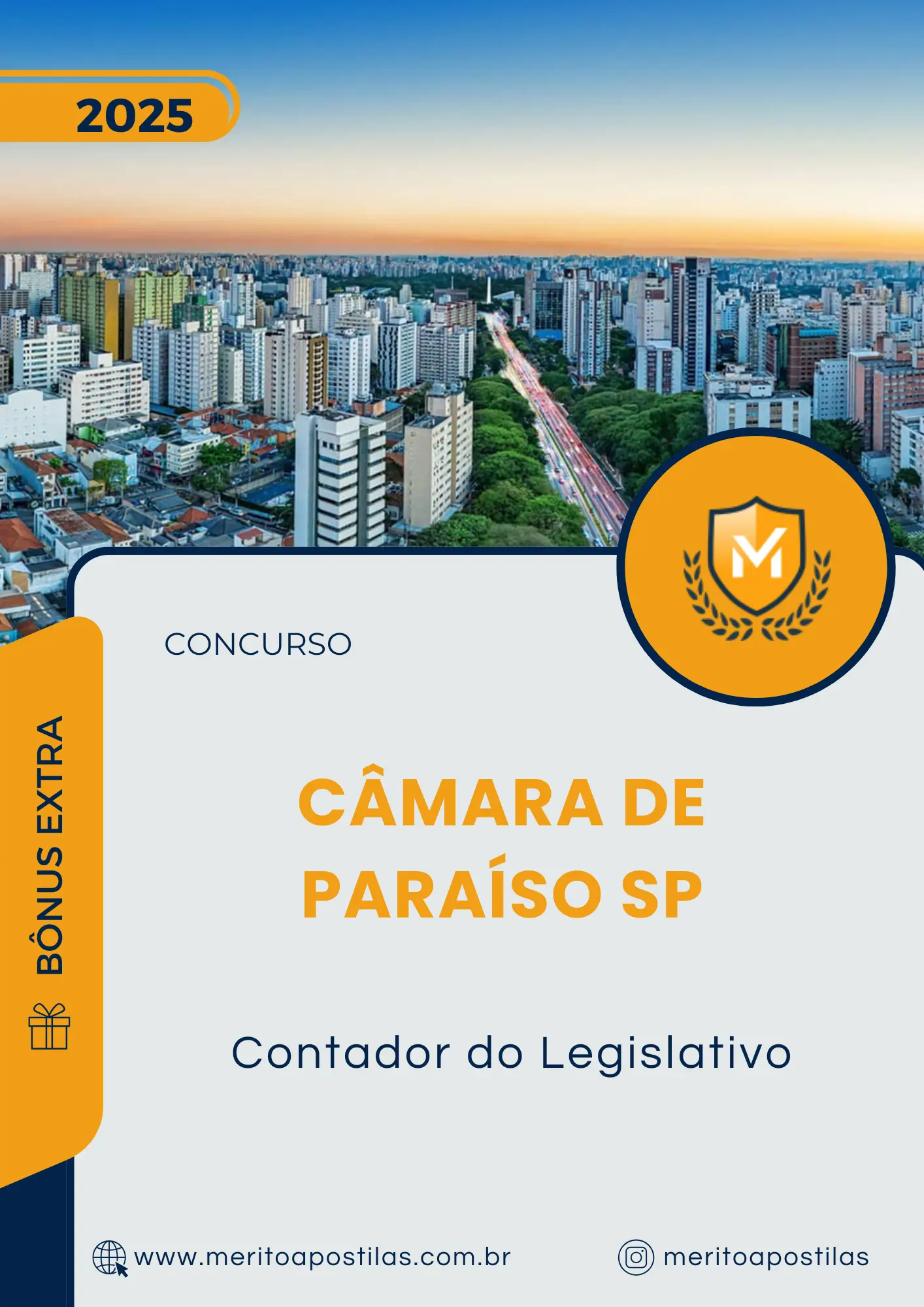 Apostila Contador do Legislativo Câmara de Paraíso SP 2025