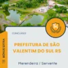 Apostila Merendeira Servente Prefeitura de São Valentim do Sul RS 2025
