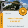 Apostila Motorista Ambulância Prefeitura de Xaxim SC 2025