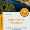 Apostila Motorista De Transporte De Passageiros Prefeitura de Poconé MT 2025