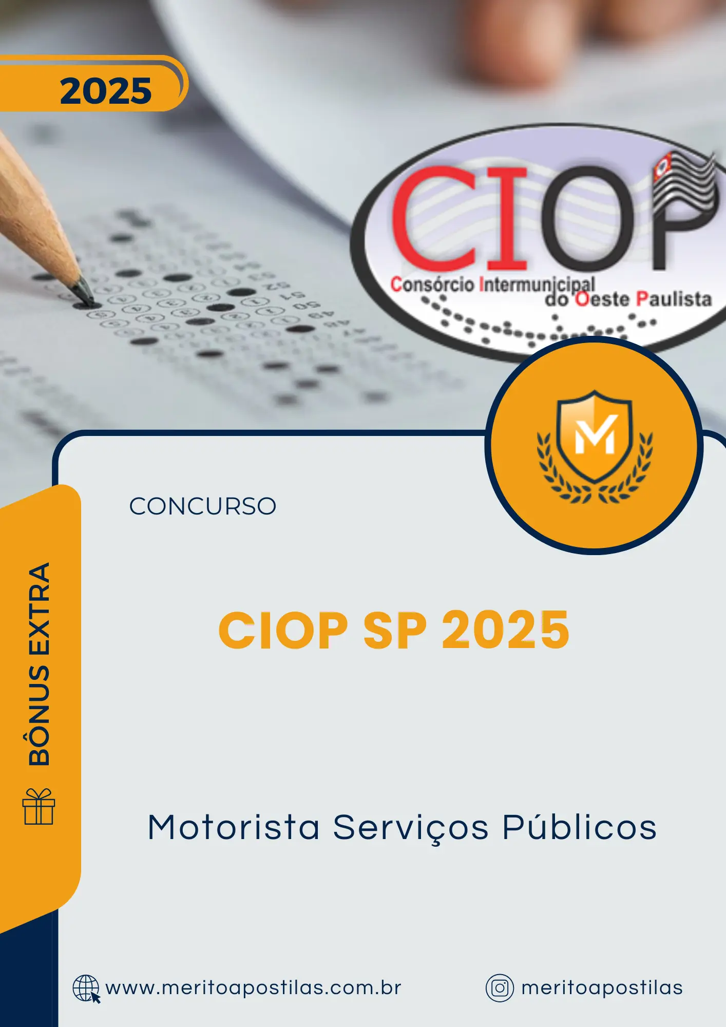 Apostila Motorista Serviços Públicos Concurso CIOP SP 2025
