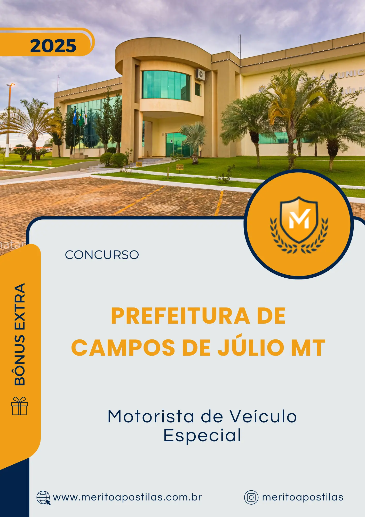 Apostila Motorista de Veículo Especial Prefeitura de Campos de Júlio MT 2025