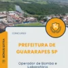 Apostila Operador de Bomba e Laboratório Prefeitura de Guararapes SP 2025