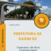 Apostila Operador De Rolo Compactador Prefeitura de Xaxim SC 2025