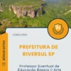 Apostila Professor Eventual de Educação Básica II Arte Prefeitura de Riversul SP 2025