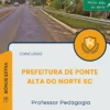 Apostila Professor Pedagogia Prefeitura de Ponte Alta do Norte SC 2025