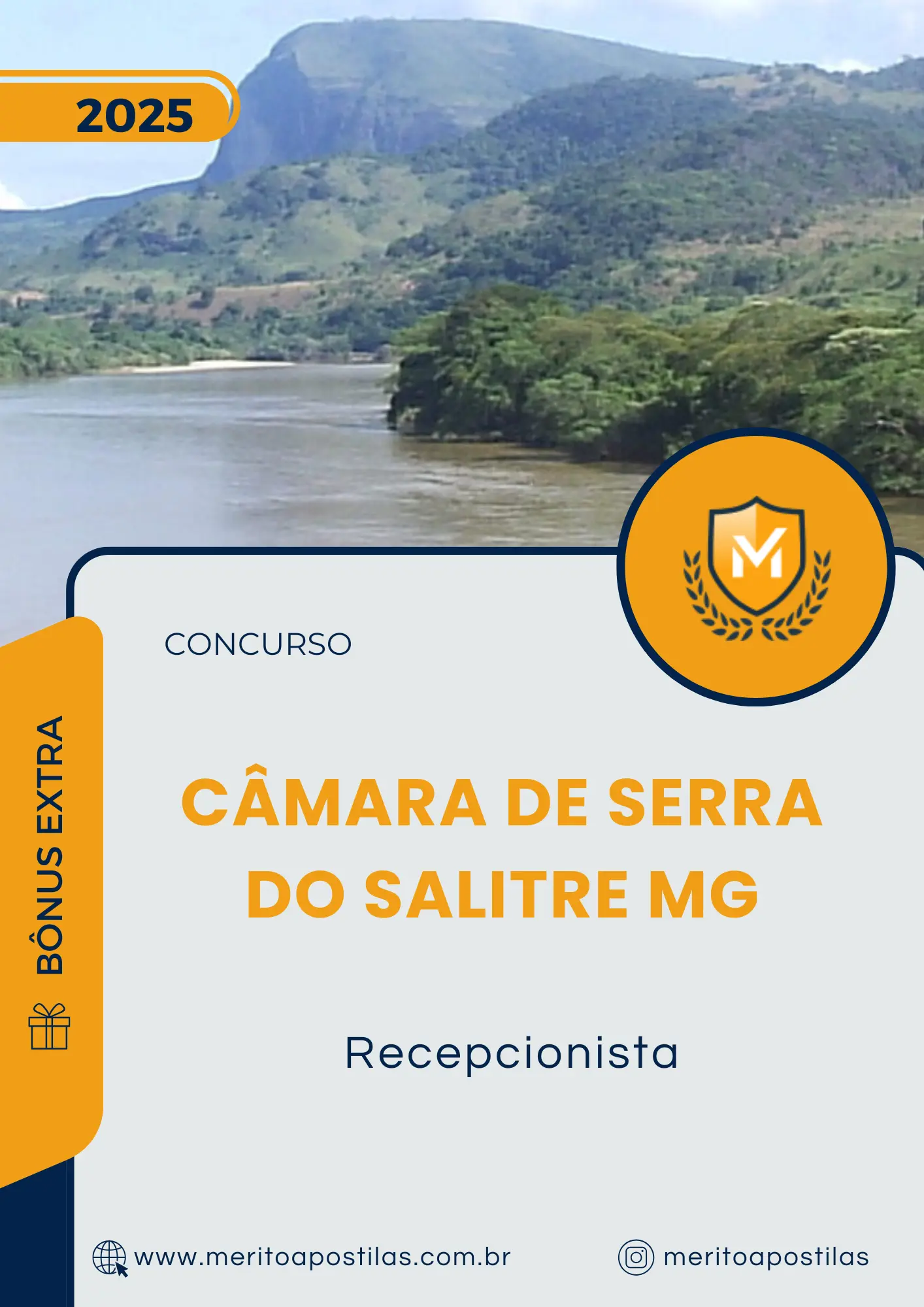 Apostila Recepcionista Concurso Câmara de Serra do Salitre MG 2025