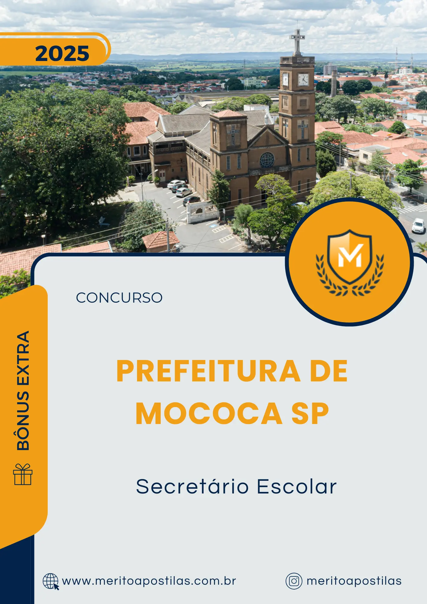 Apostila Secretário Escolar Prefeitura de Mococa SP 2025