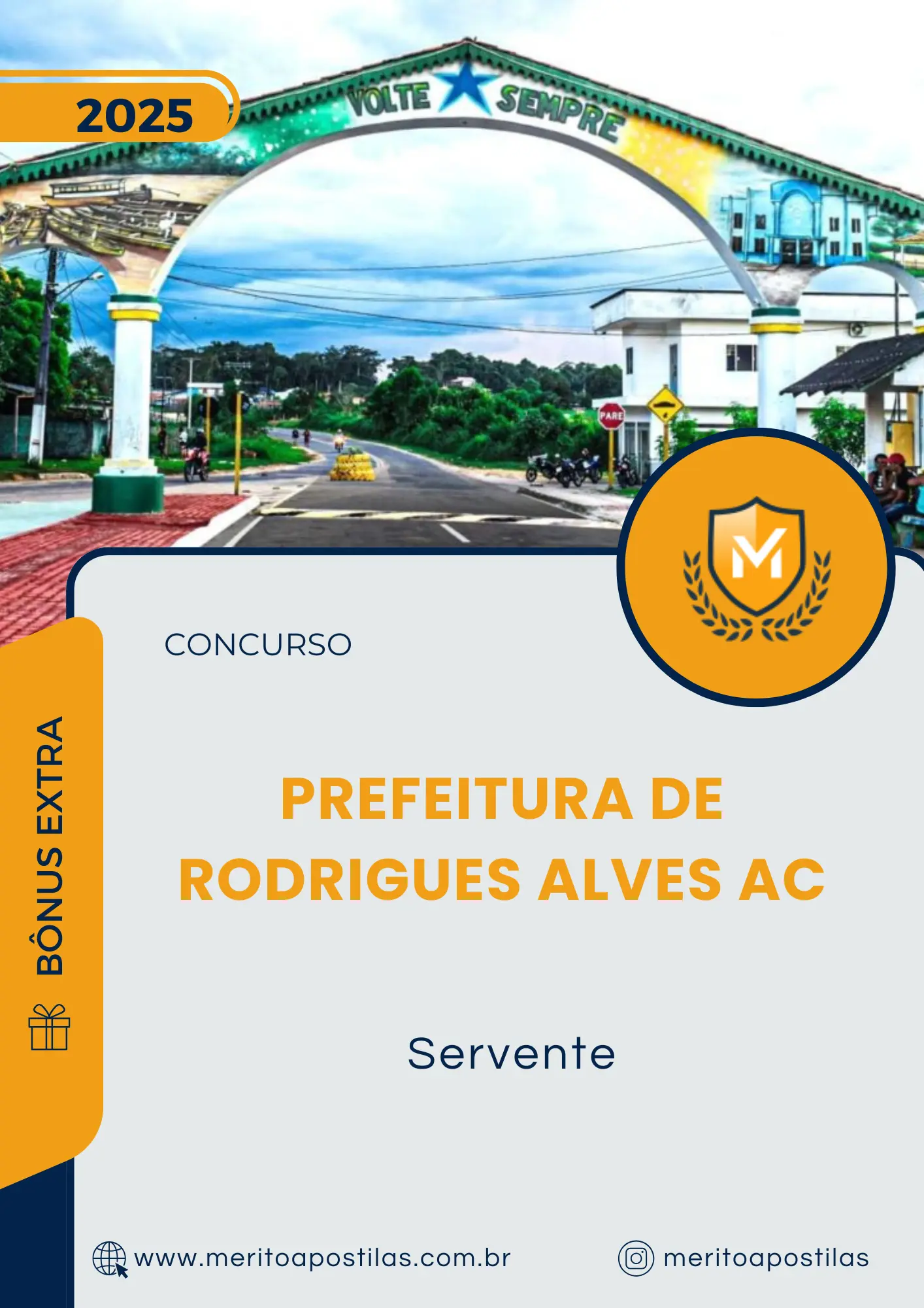 Apostila Servente Prefeitura de Rodrigues Alves AC 2025