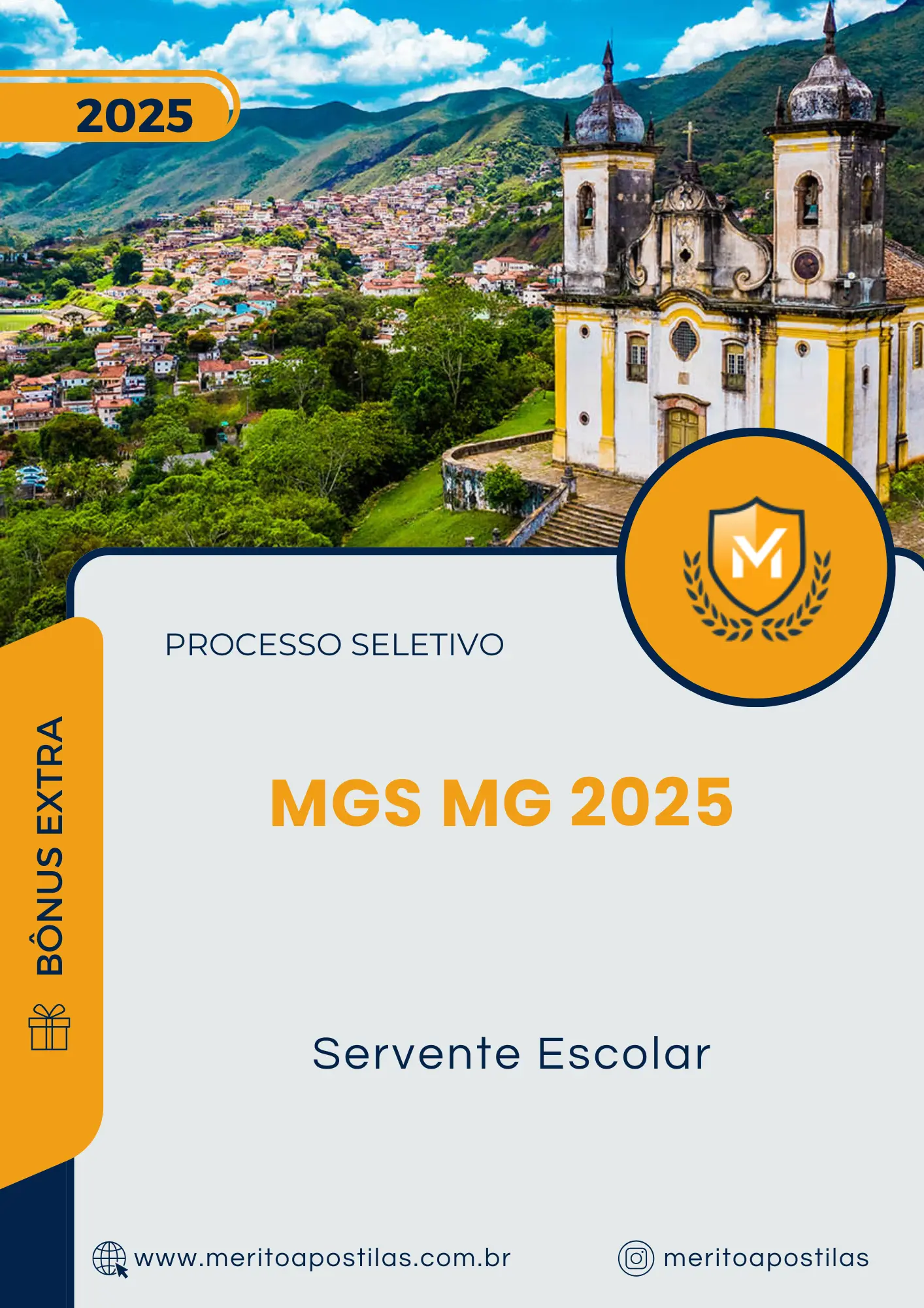 Apostila Servente Escolar Processo Seletivo MGS MG 2025