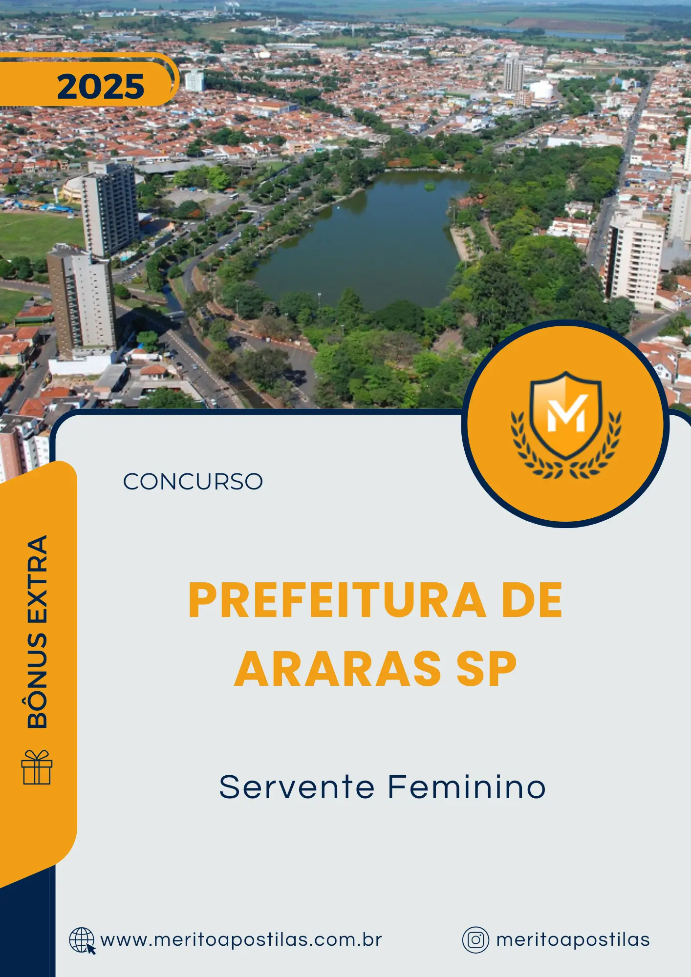 Apostila Servente Feminino Prefeitura de Araras SP 2025