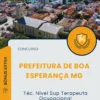 Apostila Téc Nível Sup Terapeuta Ocupacional Prefeitura de Boa Esperança MG 2025