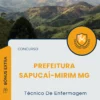 Apostila Técnico De Enfermagem Prefeitura Sapucaí Mirim MG 2025
