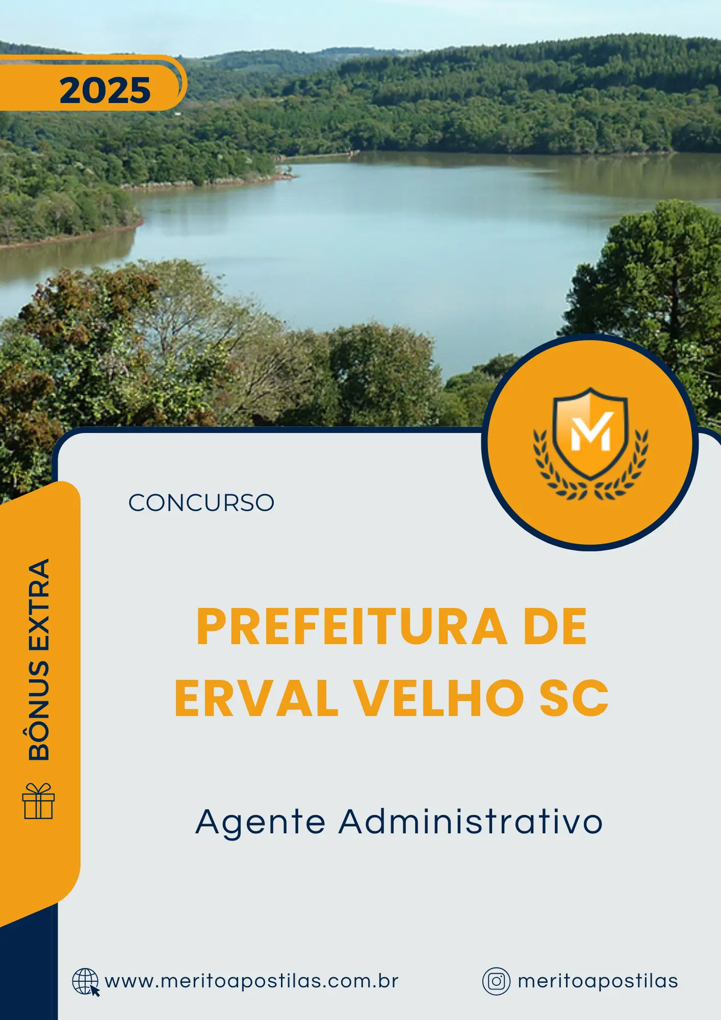 Apostila Agente Administrativo Prefeitura de Erval Velho SC 2025
