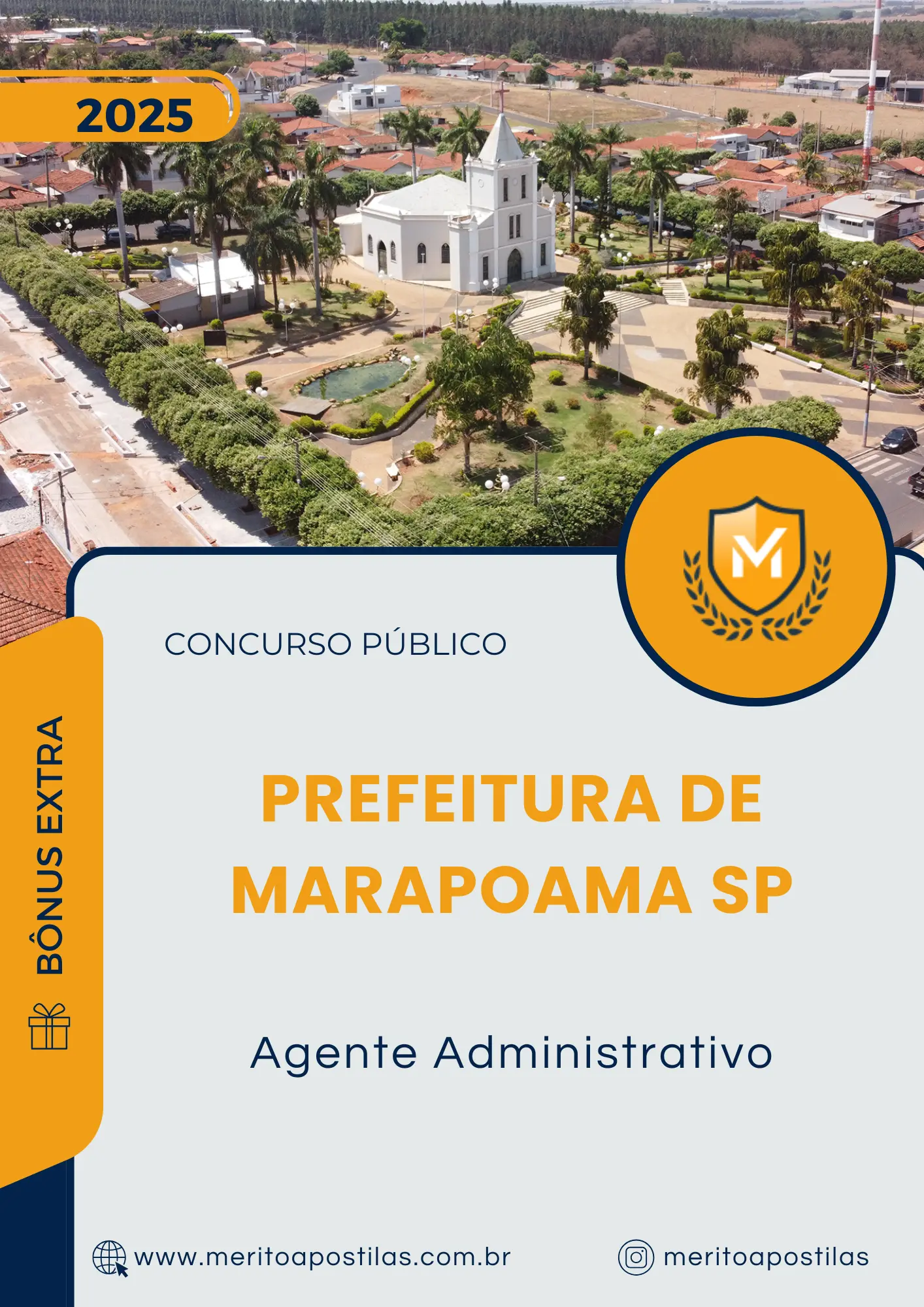 Apostila Agente Administrativo Prefeitura de Marapoama SP 2025