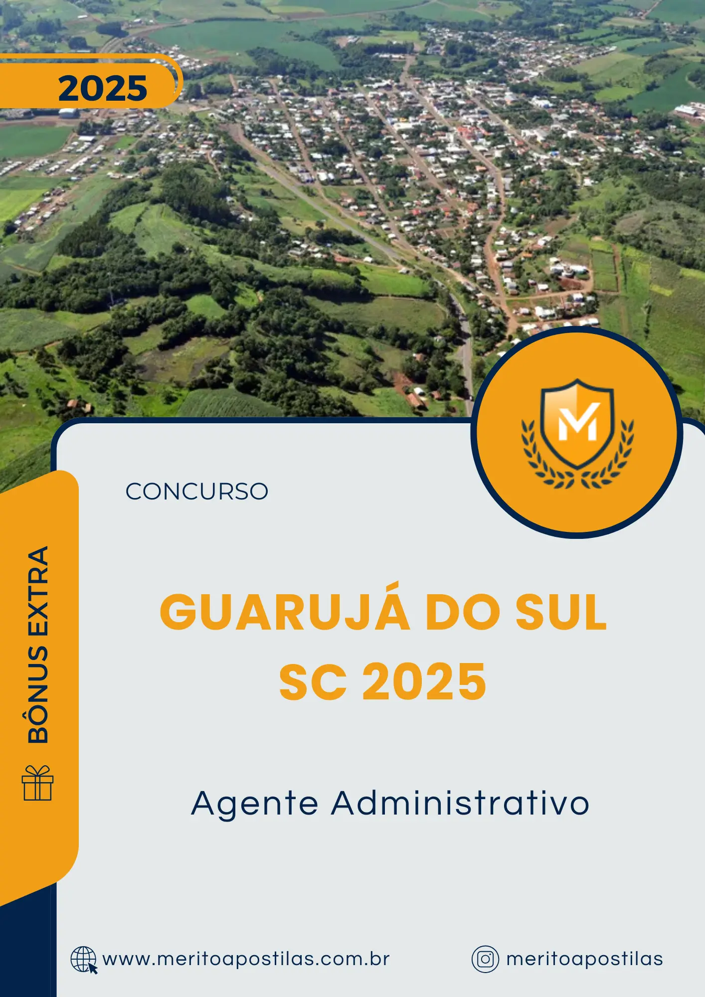 Apostila Agente Administrativo Prefeitura de Guarujá do Sul SC 2025