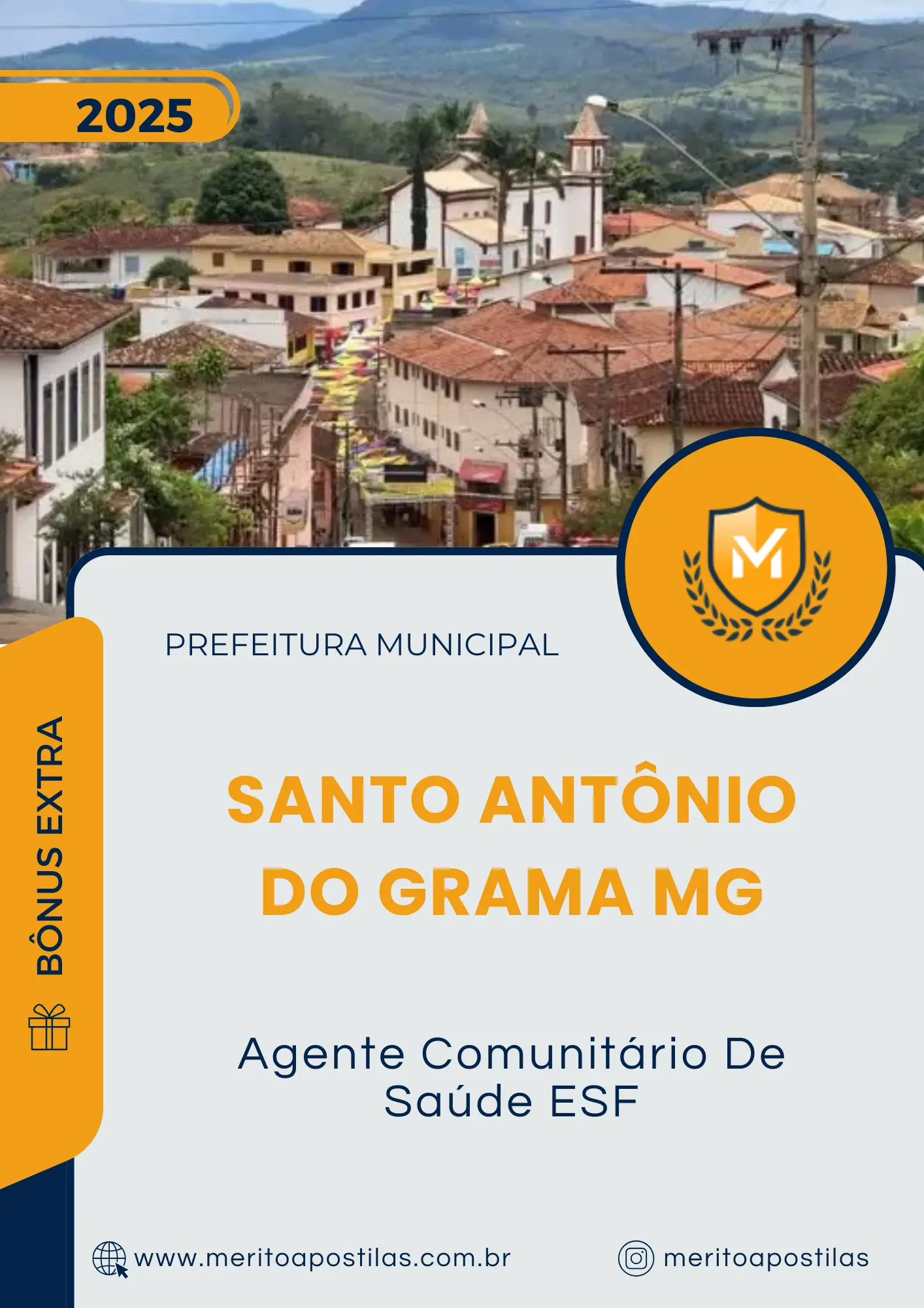 Apostila Agente Comunitário De Saúde ESF Prefeitura de Santo Antônio do Grama MG 2025