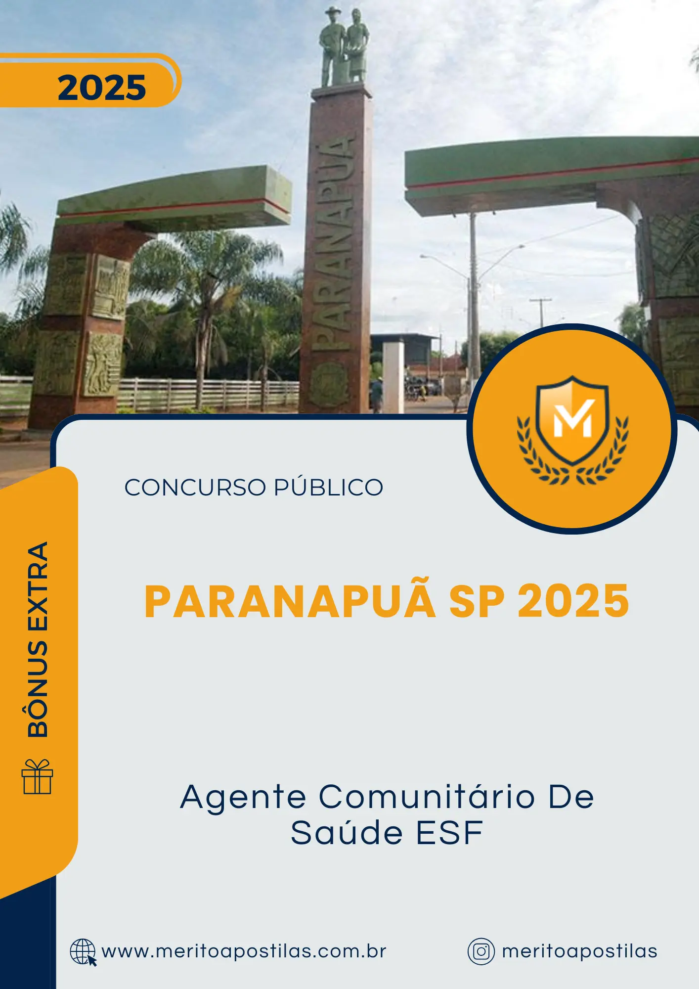Apostila Agente Comunitário De Saúde ESF Prefeitura de Paranapuã SP 2025