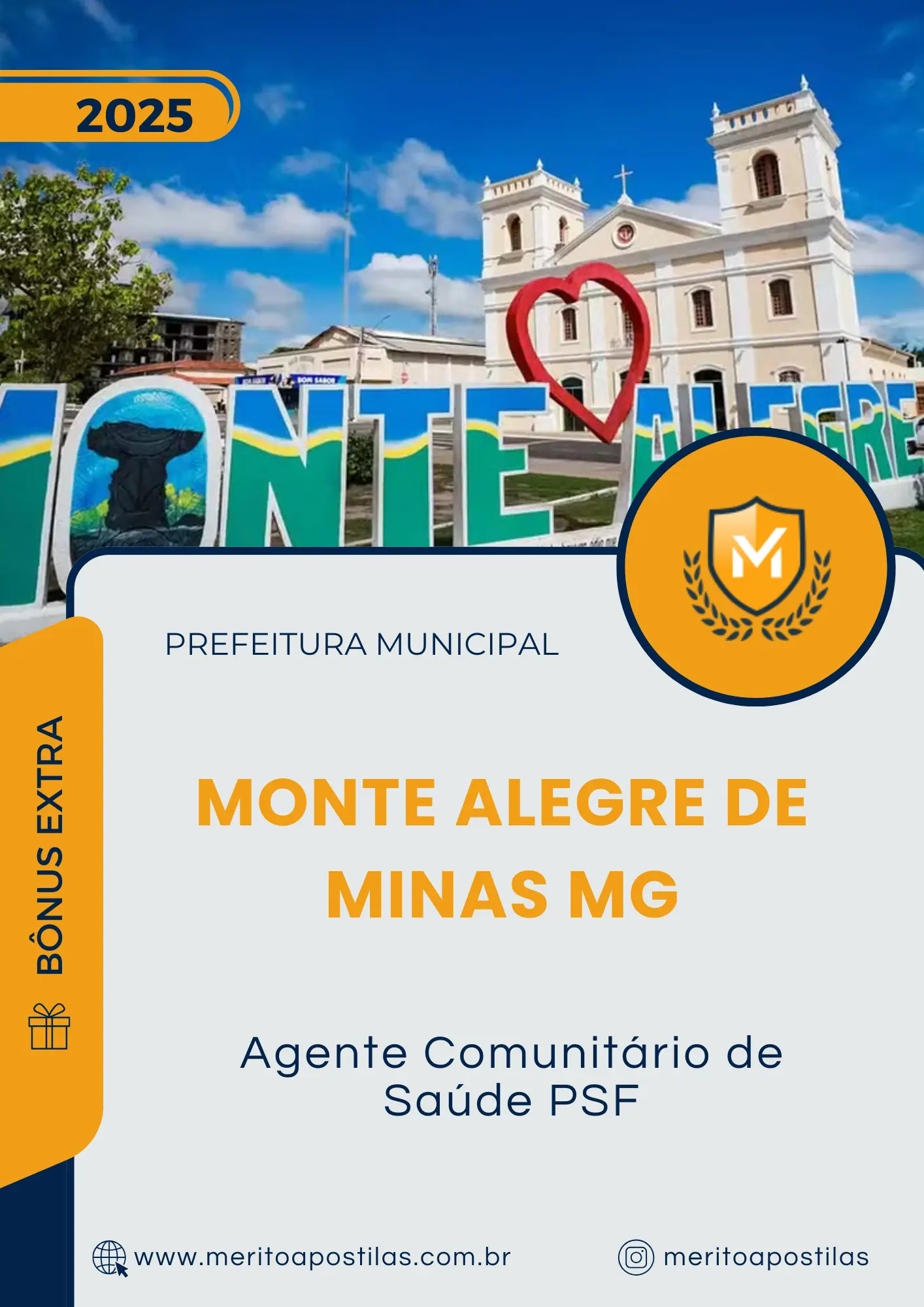 Apostila Agente Comunitário de Saúde PSF Prefeitura de Monte Alegre de Minas MG 2025