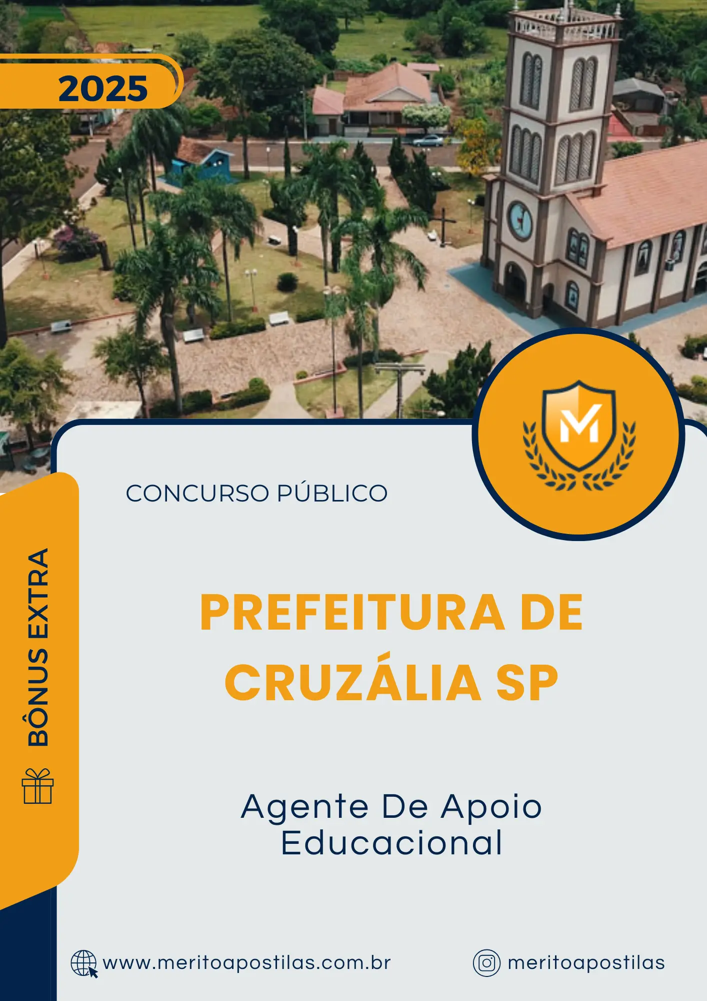 Apostila Agente De Apoio Educacional Prefeitura de Cruzália SP 2025