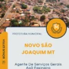 Apostila Agente De Serviços Gerais Ag3 Faxineira Prefeitura de Novo São Joaquim MT 2025