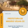 Apostila Agente De Vigilância Sanitária Prefeitura de Missão Velha CE 2025