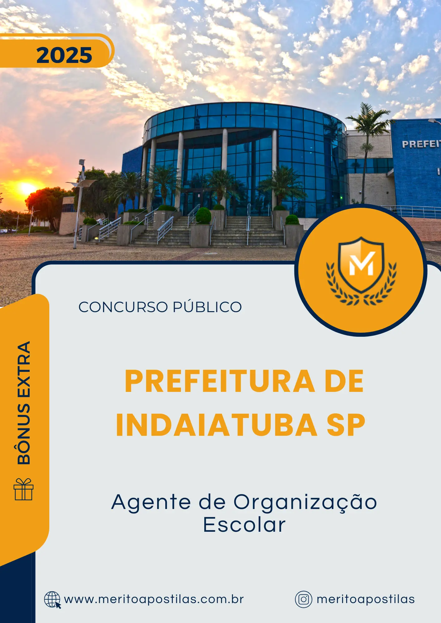 Apostila Agente de Organização Escolar Prefeitura de Indaiatuba SP 2025