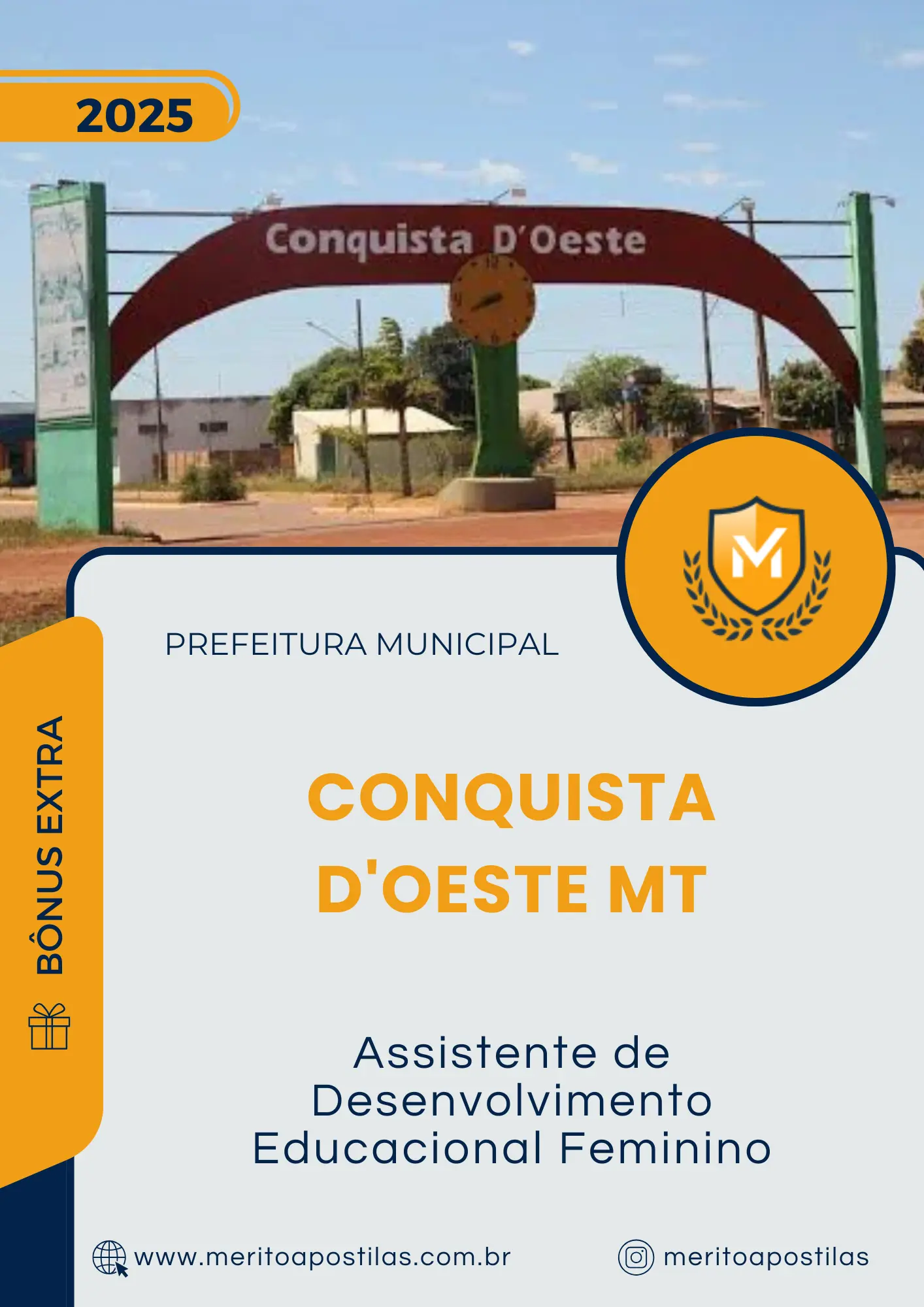 Apostila Assistente de Desenvolvimento Educacional Feminino Prefeitura de Conquista D'Oeste MT 2025