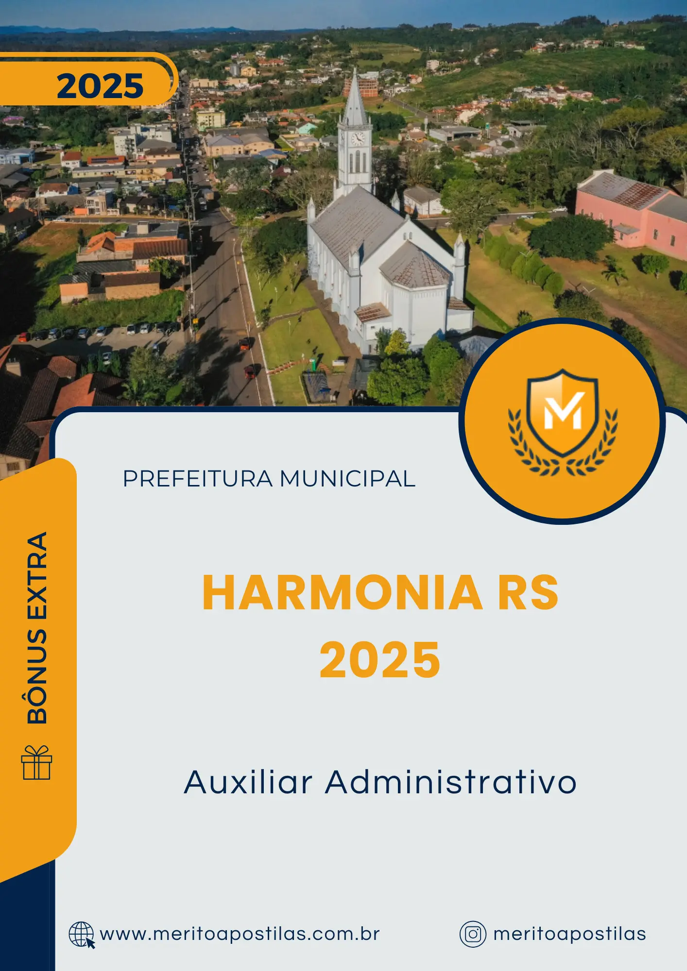 Apostila Auxiliar Administrativo Prefeitura de Harmonia RS 2025