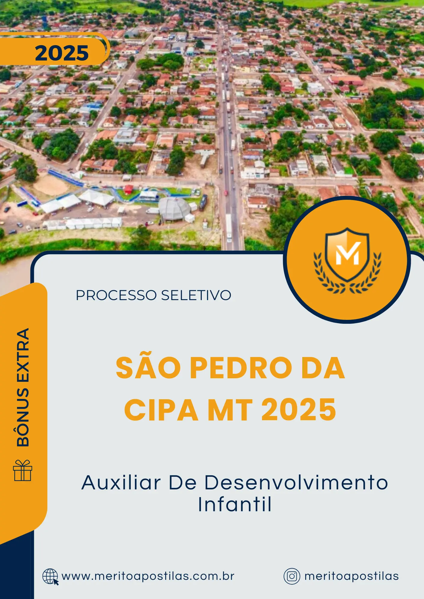 Apostila Auxiliar De Desenvolvimento Infantil Prefeitura de São Pedro da Cipa MT 2025