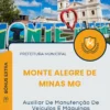 Apostila Auxiliar De Manutenção De Veículos E Máquinas Pesadas Prefeitura de Monte Alegre de Minas MG 2025