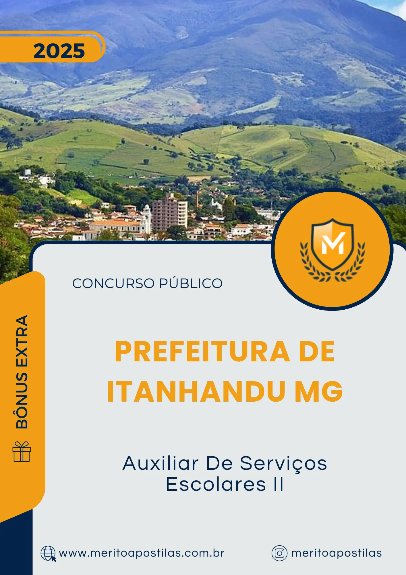 Apostila Auxiliar De Serviços Escolares II Prefeitura de Itanhandu MG 2025
