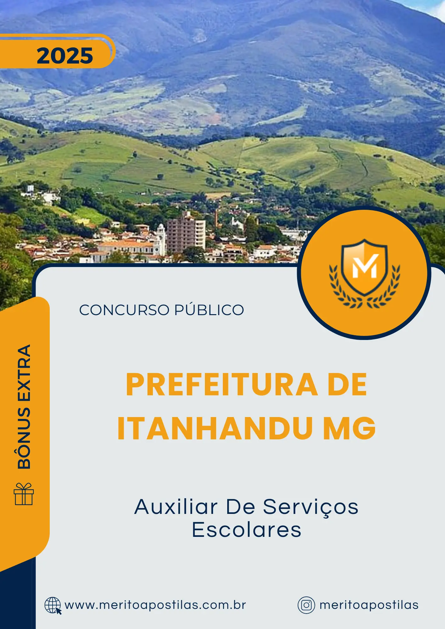 Apostila Auxiliar De Serviços Escolares Prefeitura de Itanhandu MG 2025