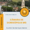 Apostila Auxiliar De Serviços Gerais Câmara de Doresópolis MG 2025