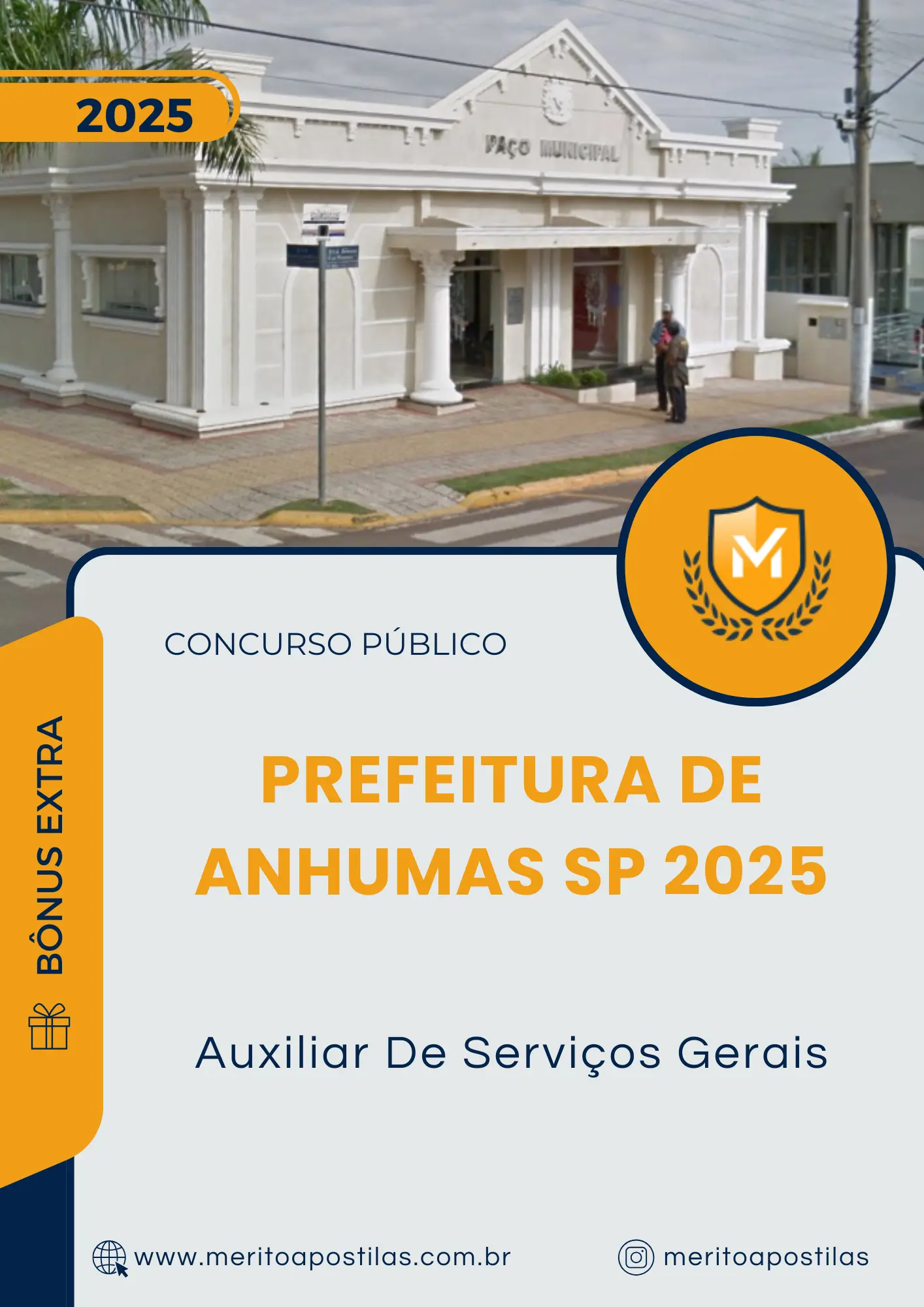 Apostila Auxiliar De Serviços Gerais Prefeitura de Anhumas SP 2025