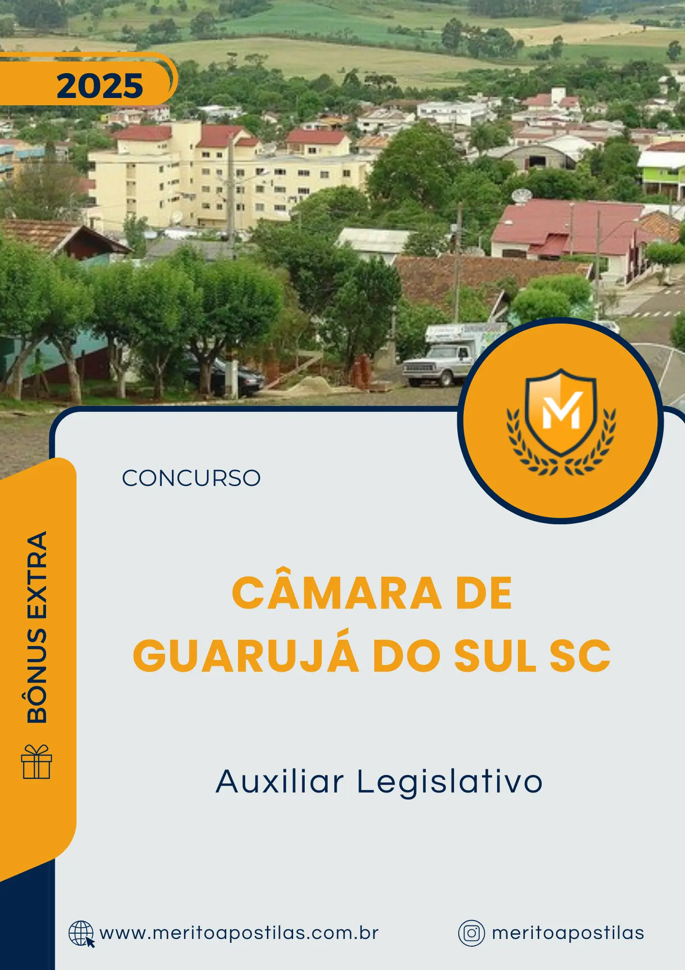 Apostila Auxiliar Legislativo Câmara de Guarujá do Sul SC 2025