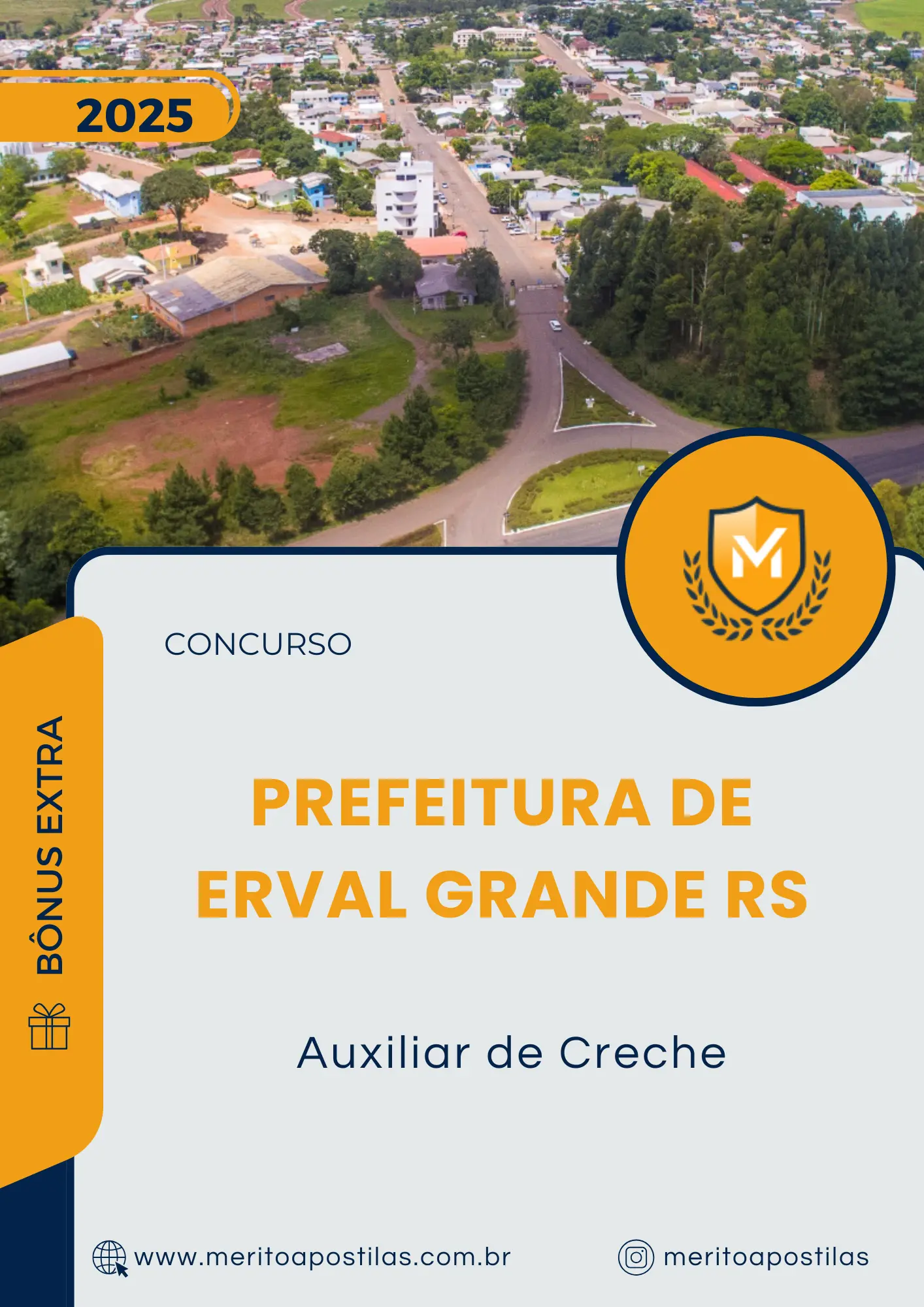 Apostila Auxiliar de Creche Prefeitura de Erval Grande RS 2025