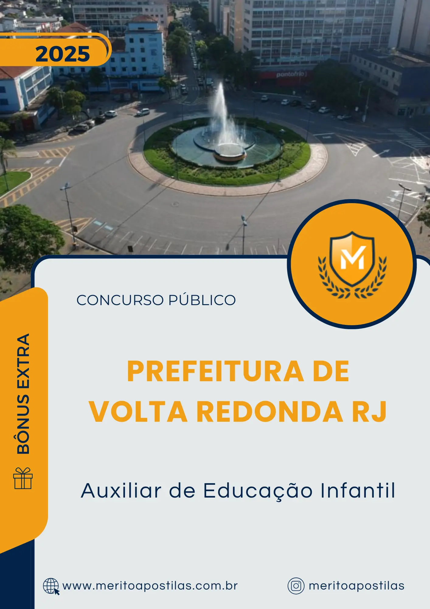 Apostila Auxiliar de Educação Infantil Prefeitura de Volta Redonda RJ 2025