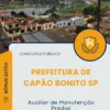Apostila Auxiliar de Manutenção Predial Prefeitura de Capão Bonito SP 2025
