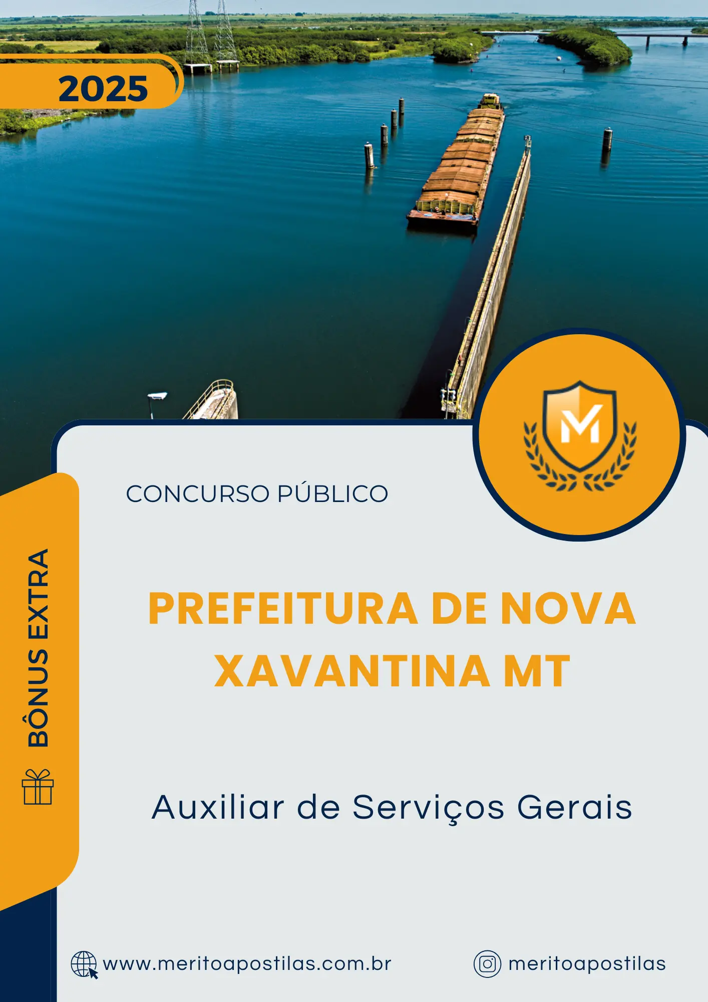Apostila Auxiliar de Serviços Gerais Prefeitura de Nova Xavantina MT 2025