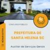 Apostila Auxiliar de Serviços Gerais Prefeitura de Santa Helena SC 2025