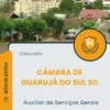 Apostila Auxiliar de Serviços Gerais Câmara de Guarujá do Sul SC 2025